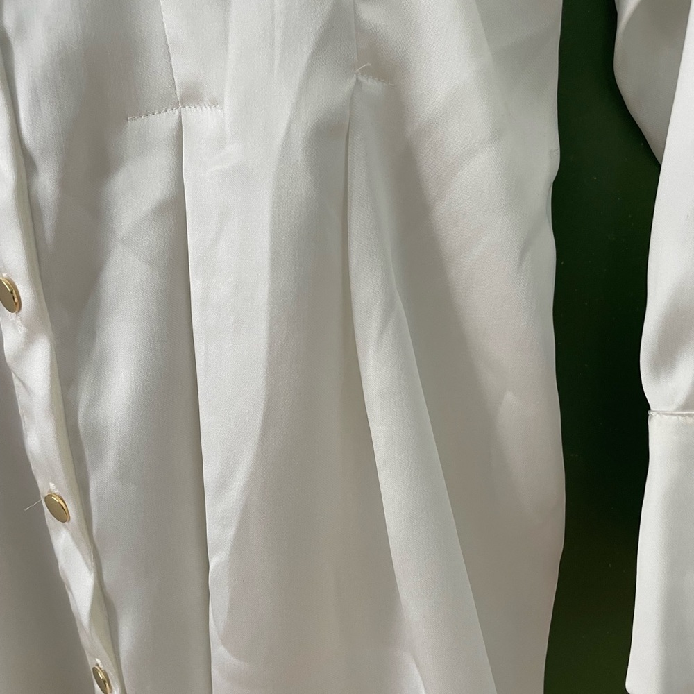 ZARA NWT White Silky Dress - Picture 13 of 16